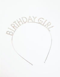 Kids Silver Diamante Birthday Tiara - link has visual effect only