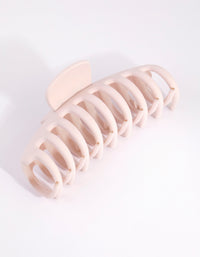 Matte Pink Rounded Claw Clip - link has visual effect only