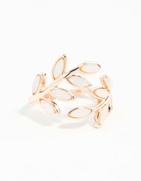 Rose Gold Pink Enamel Butterfly Ring - link has visual effect only