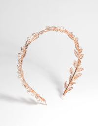 Rose Gold Vine & Pearl Alice Band - link has visual effect only