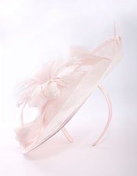 Blush Floral Boater Alice Band - link has visual effect only