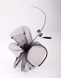 Black Quill Fascinator - link has visual effect only