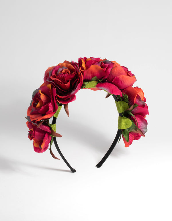 Red Rose Statement Headband