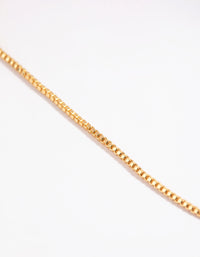 Gold Plated Medium Box Chain Necklace - link has visual effect only