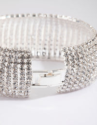 Silver Statement Cup Chain Bracelet - link has visual effect only