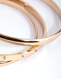 Gold Diamante Inlay Bangle Pack - link has visual effect only