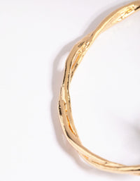 Gold Plated Leaf Cuff Bracelet - link has visual effect only