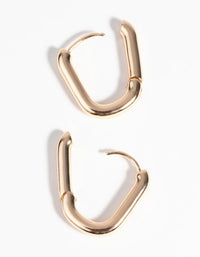 Gold Huggie Hoop Earrings - link has visual effect only