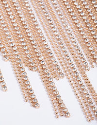 Gold Diamante Fringe Necklace - link has visual effect only