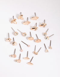 Rose Gold Garden Stud Earring 12-Pack - link has visual effect only