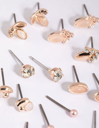 Rose Gold Garden Stud Earring 12-Pack - link has visual effect only