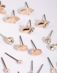 Rose Gold Garden Stud Earring 12-Pack - link has visual effect only