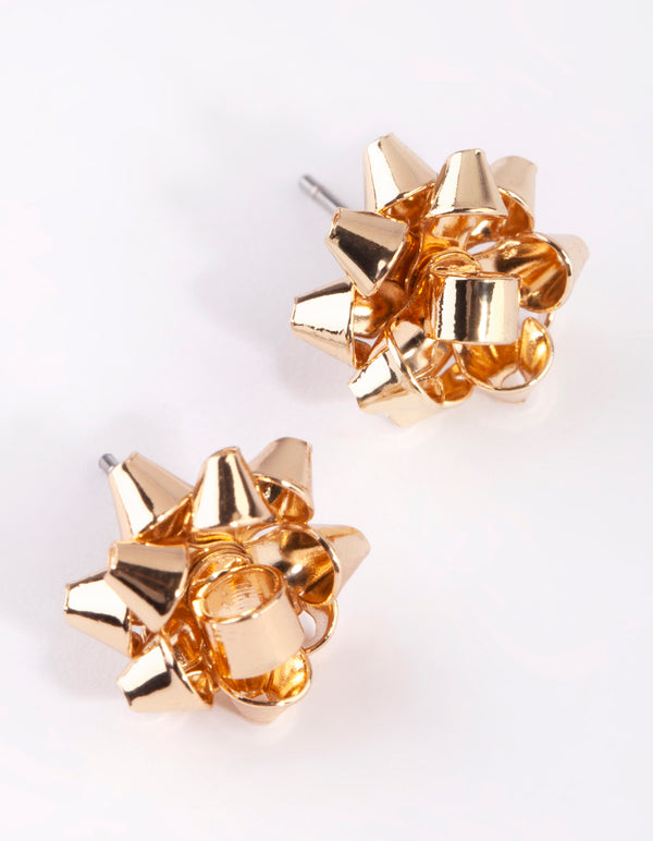 Festive Present Bow Stud Earring Pack