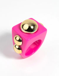 Pink & Gold 90s Ring - link has visual effect only