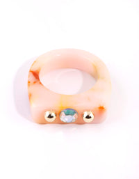 Cream Marble Ring - link has visual effect only