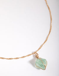 Green Fluorite Cage Necklace - link has visual effect only