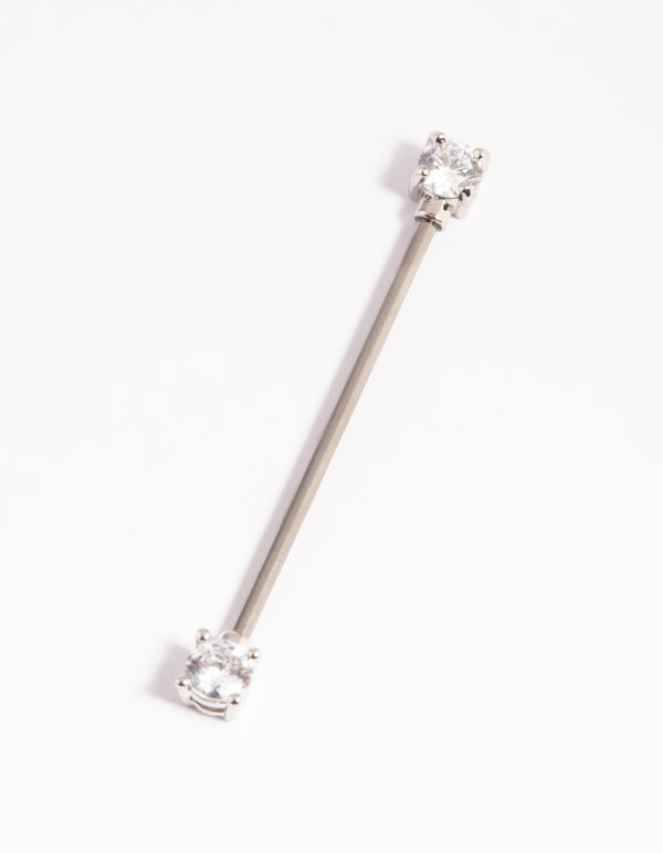 Titanium Cubic Zirconia Statement Industrial Bar