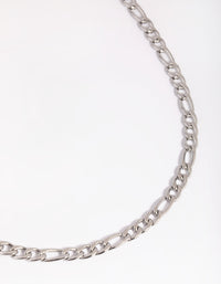 Stainless Steel Figaro Necklace - link has visual effect only