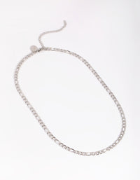 Stainless Steel Figaro Necklace - link has visual effect only