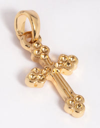 Gold Plated Antique Cross Charm - link has visual effect only