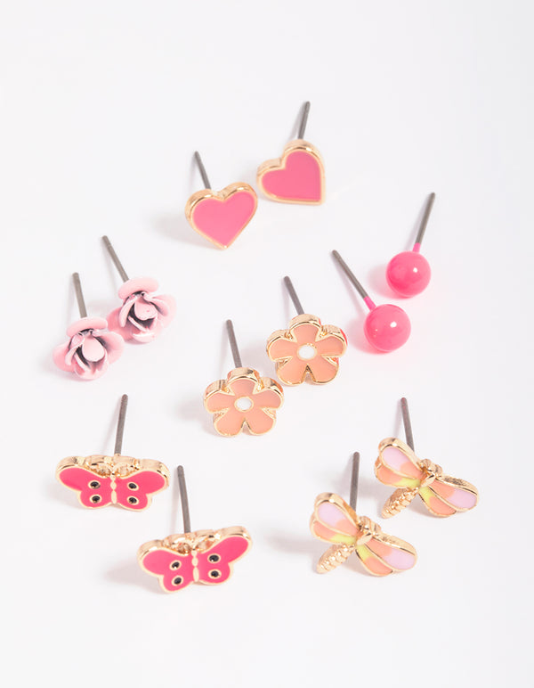 Kids Pretty Garden Stud Earring 6-Pack