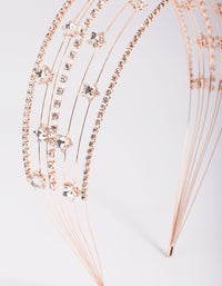 Rose Gold Diamante Star Headband - link has visual effect only