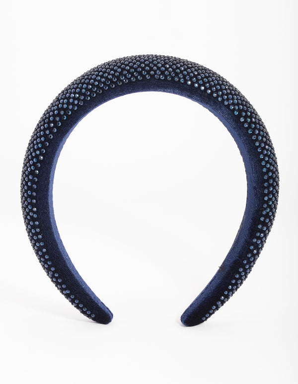 Blue Diamante Headband