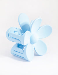 90s Blue Daisy Flower Claw Clip - link has visual effect only