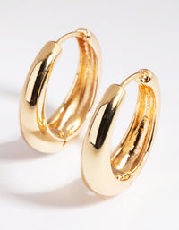 Gold Huggie Hoop Earrings - link has visual effect only