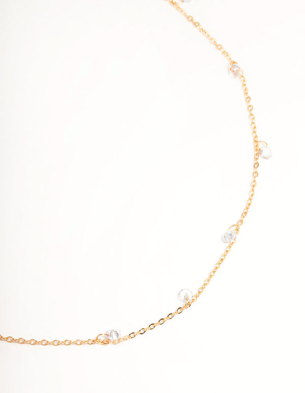 Gold Drop Diamante Waist Chain