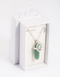 Green Fluorite Shard Disc Necklace - link has visual effect only