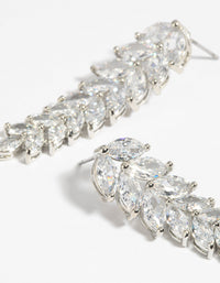 Diamond Simulant Waterfall Drop Earrings - link has visual effect only