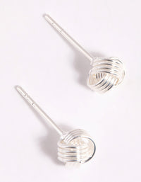 Sterling Silver Knot Stud Earrings - link has visual effect only