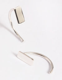 Sterling Silver Bar Jacket Earrings - link has visual effect only