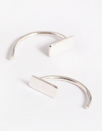 Sterling Silver Bar Jacket Earrings - link has visual effect only