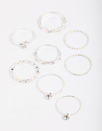 Diamante Chain Ring Stack Pack - link has visual effect only