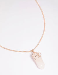 Rose Quartz Shard Necklace - link has visual effect only