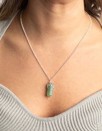 Green Aventurine Shard Necklace - link has visual effect only