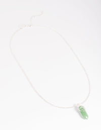 Green Aventurine Shard Necklace - link has visual effect only