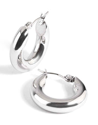 Surgical Steel Chunky Hoop Earrings - link has visual effect only