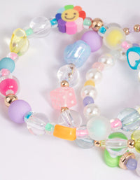 Kids Pastel 90s Strech Bracelet Pack - link has visual effect only