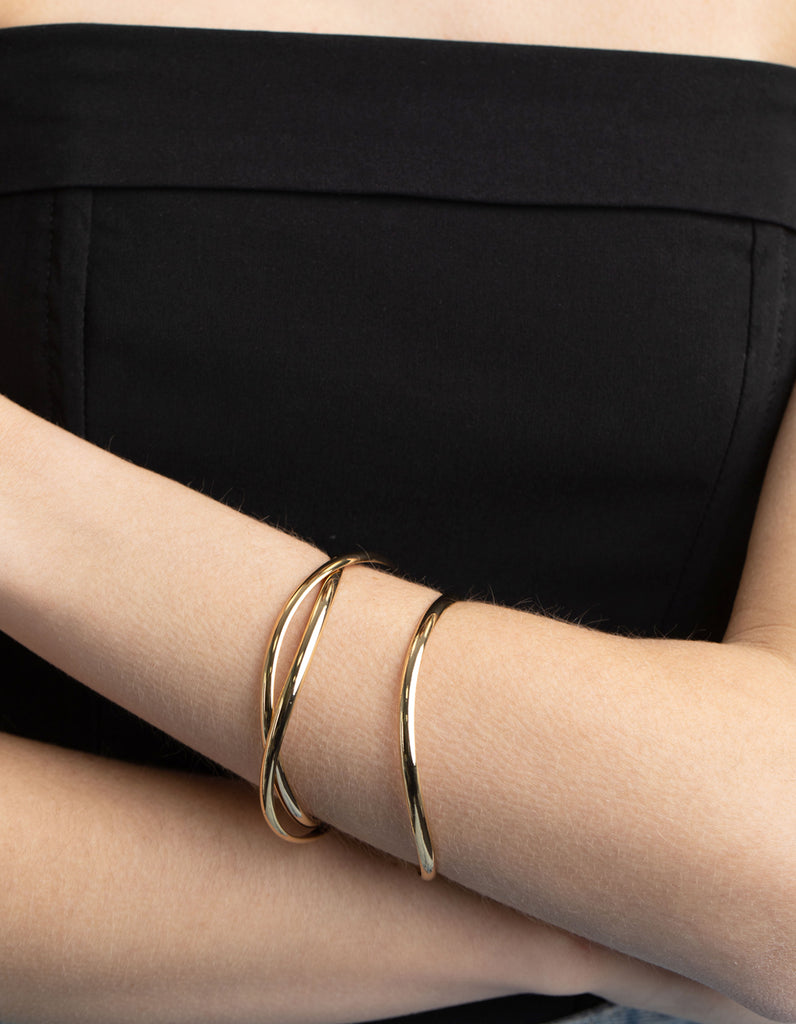 Gold Plated Smooth Bracelet Pack