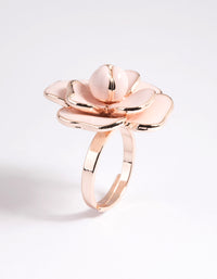 Rose Gold Blush Flower Ring - link has visual effect only