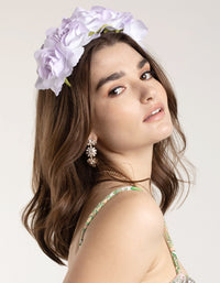 Lilac Rose Full Headband - link has visual effect only