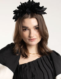 Black Petal Statement Headband - link has visual effect only