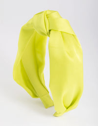 Lime Twist Knot Headband - link has visual effect only