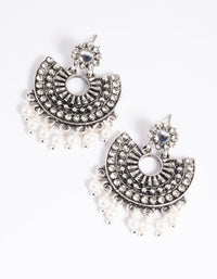 Mini Diamante Pearl Earrings - link has visual effect only