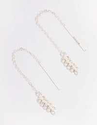 Sterling Silver Leaf Thread Earrings - link has visual effect only