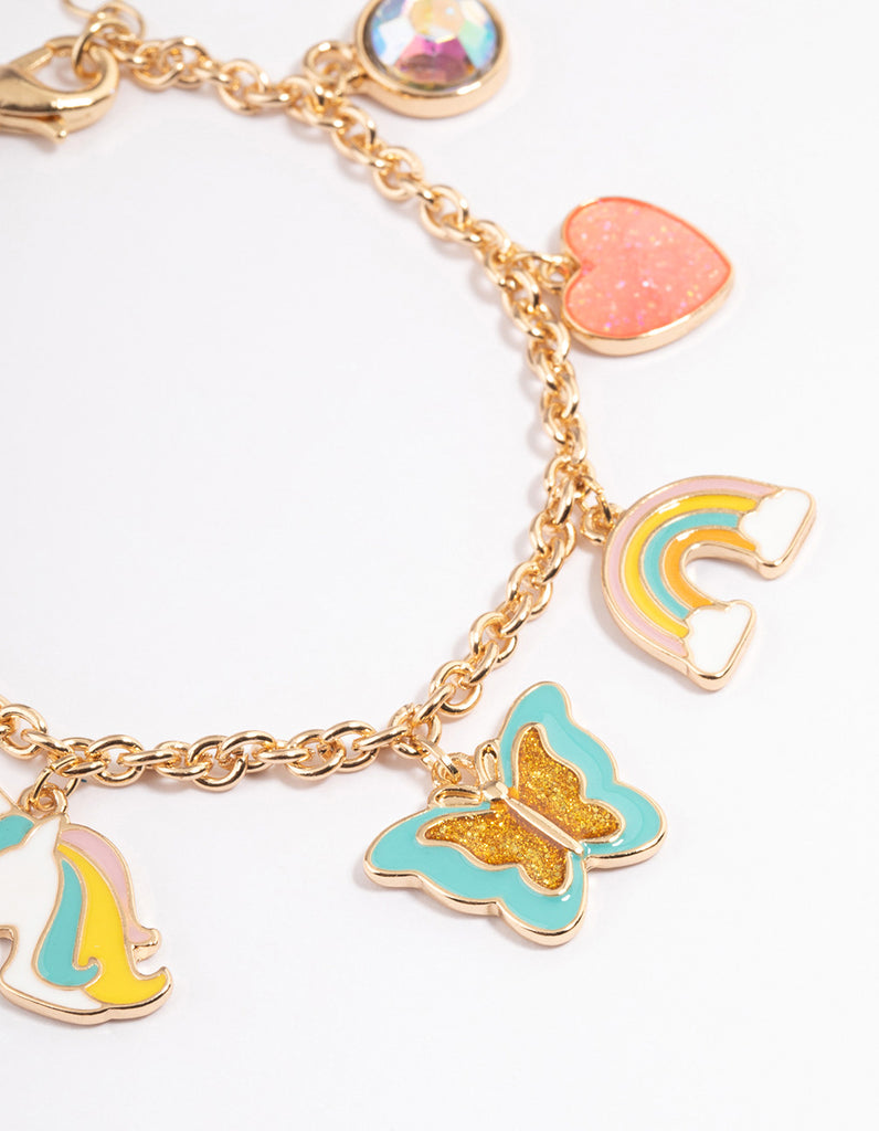 Kids Pastel Garden Charm Bracelet