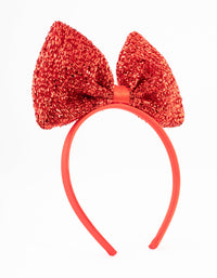 Kids Fabric Statement Sparkle Bow Headband - link has visual effect only